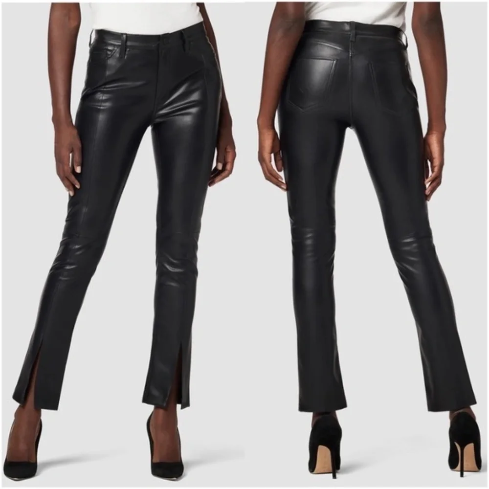 Hudson Barbara Beauty Vegan Leather Pants - Picture 6 of 9